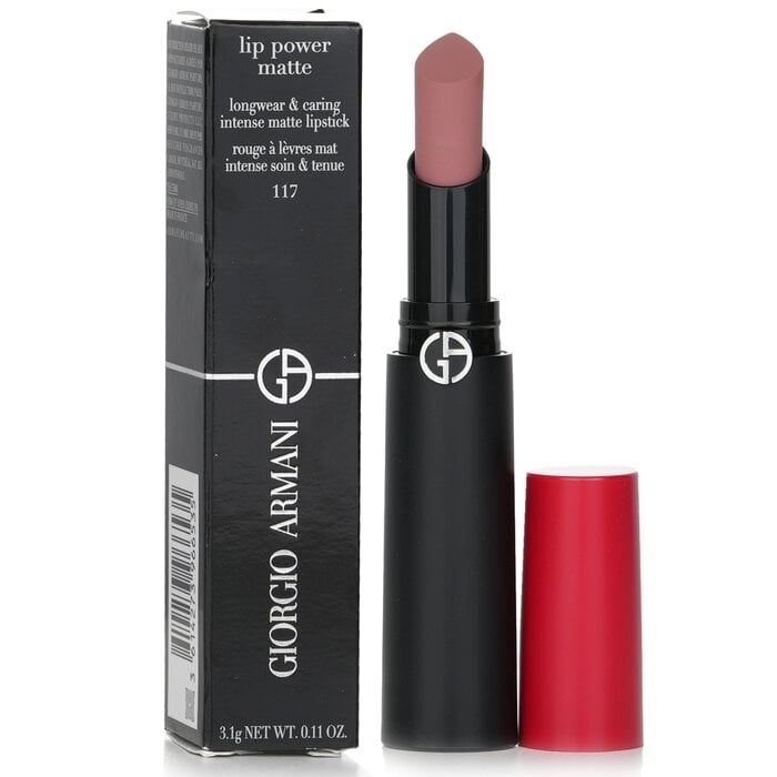 Giorgio Armani - Lip Power Matte Longwear and Caring Intense Matte Lipstick - 117 Graceful(3.1g/0.11oz) Image 1