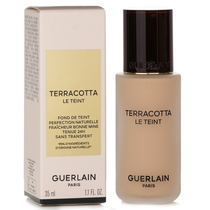 Guerlain - Terracotta Le Teint Healthy Glow Natural Perfection Foundation 24H Wear No Transfer - 1W Warm(35ml/1.1oz) Image 1