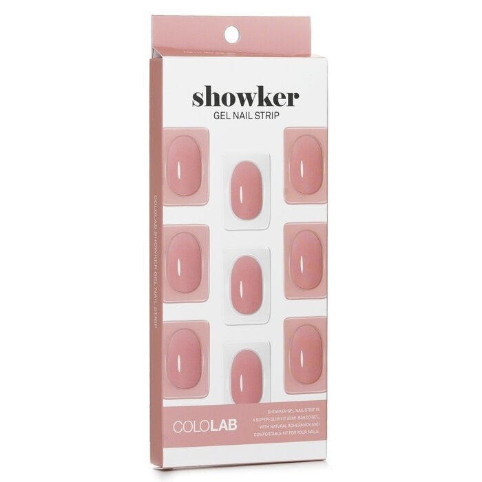 Cololab - Showker Gel Nail Strip  CSF111 Goddess Coral Pink(1pcs) Image 1