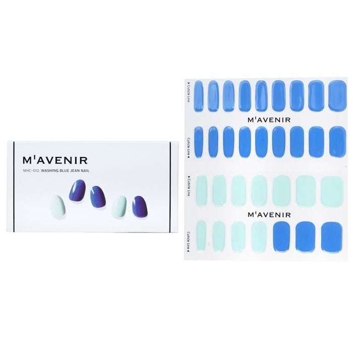 Mavenir - Nail Sticker (Blue) -  Washing Blue Jean Nail(32pcs) Image 1