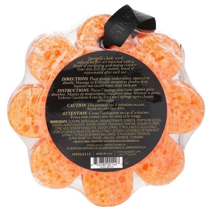 Spongelle - Wild Flower Soap Sponge - Honey Blossom (Orange)(1pc/85g) Image 2