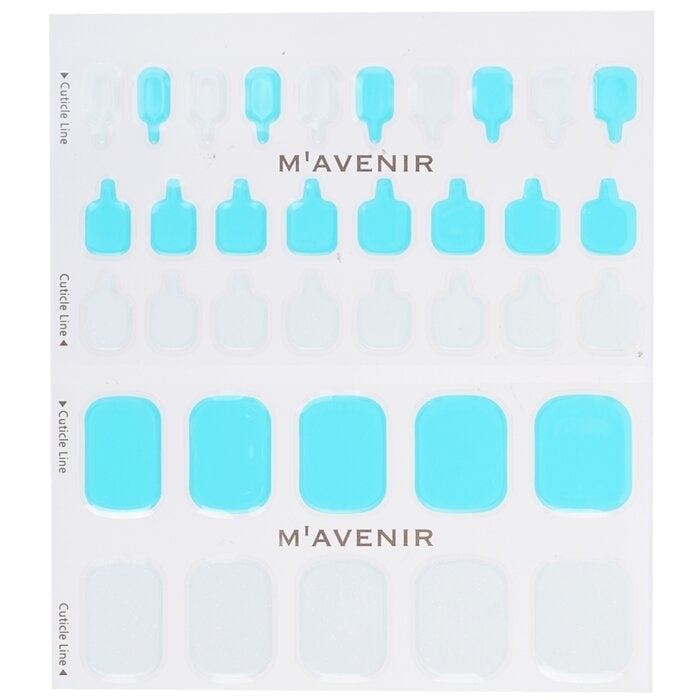 Mavenir - Nail Sticker (Assorted Colour) -  White Pearl Summer Pedi(36pcs) Image 2