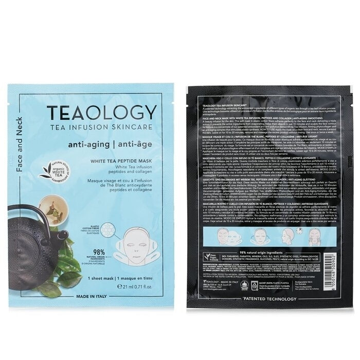 Teaology - White Tea Peptide Face and Neck Mask(21ml/0.17oz) Image 2