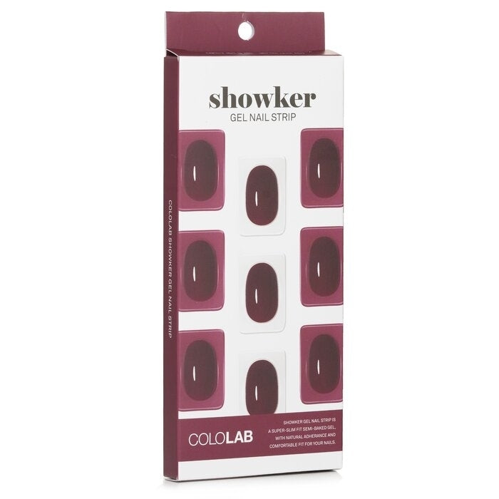 Cololab - Showker Gel Nail Strip  CSF512 Better Deep Red(1pcs) Image 1
