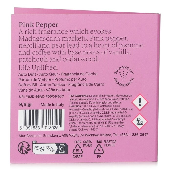 Max Benjamin - Car Fragrance Refill - Pink Pepper(1pc) Image 2