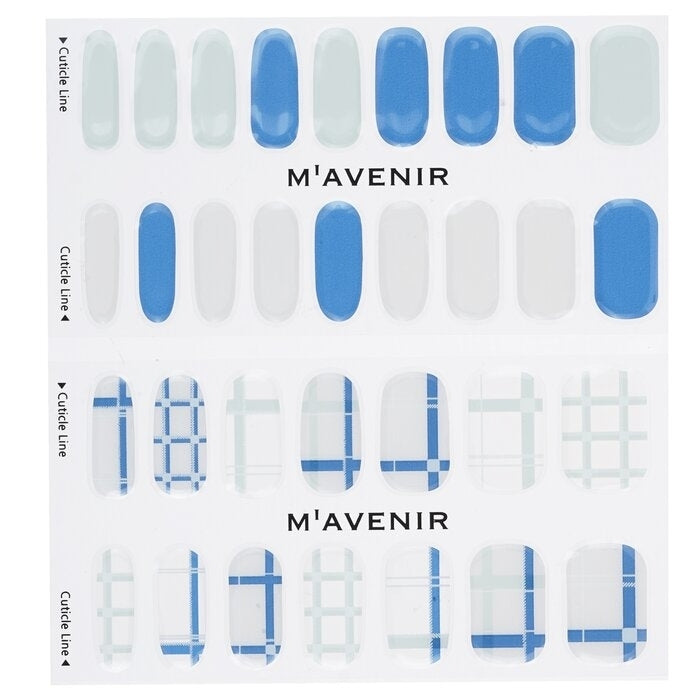 Mavenir - Nail Sticker (Patterned) -  Navy Crossline Nail(32pcs) Image 2