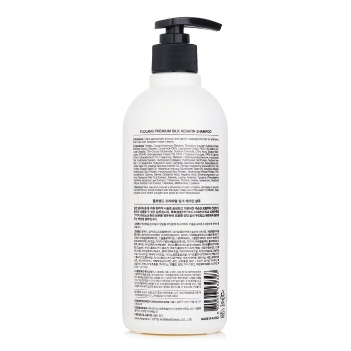 Floland - Premium Silk Keratin Shampoo(530ml/17.92oz) Image 2