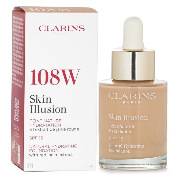 Clarins - Skin Illusion Natural Hydrating Foundation SPF 15 - 108 Sand(30ml/1oz) Image 2