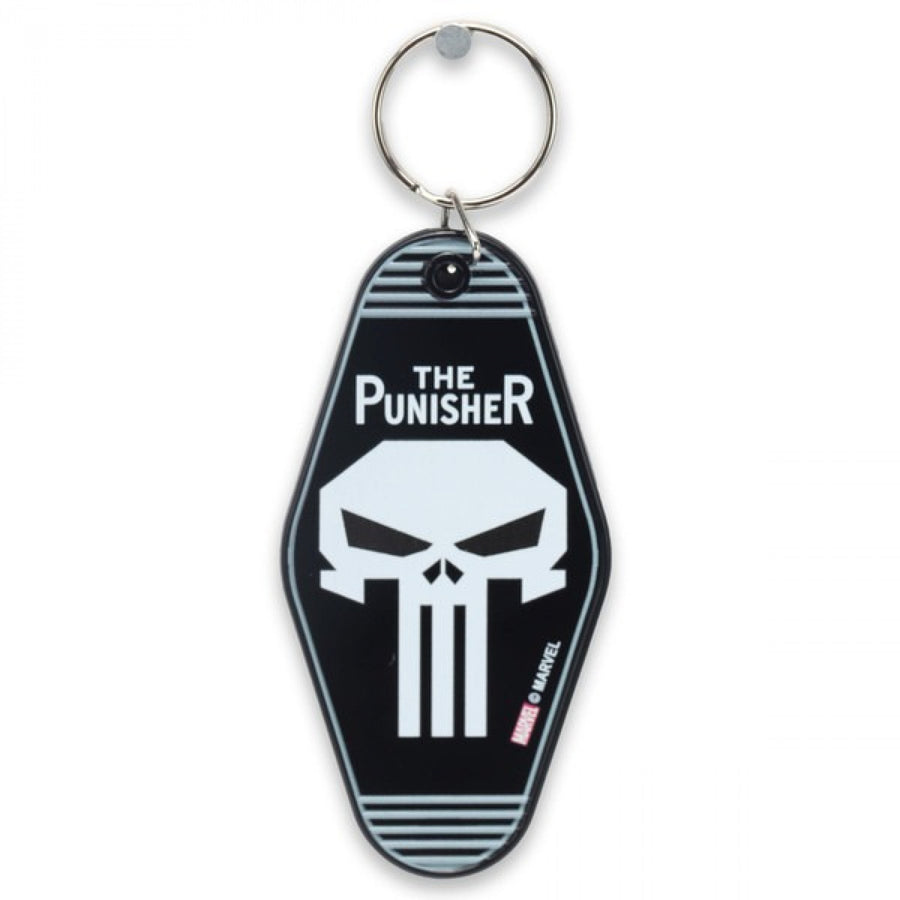 The Punisher Skull Logo Diamond Keychain Image 1