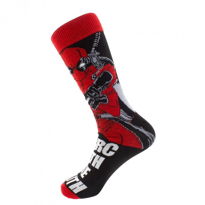 Deadpool Merc with The Mouth 6-Pack Crew Socks Set Image 4