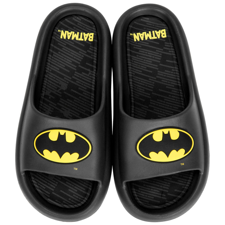 Batman Logo Mens Cloud Comfort Foam Slide Sandals Image 4