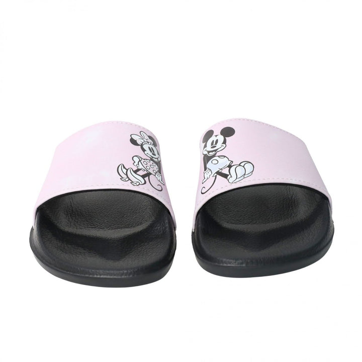 Minnie and Mickey Hanging Out Womens Flip Flop Slide Sandals Image 4