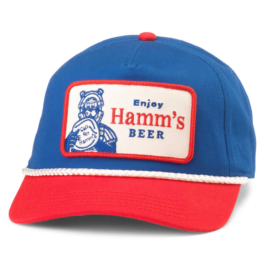 Hamms Beer Football Helmet Snapback Rope Hat Image 1