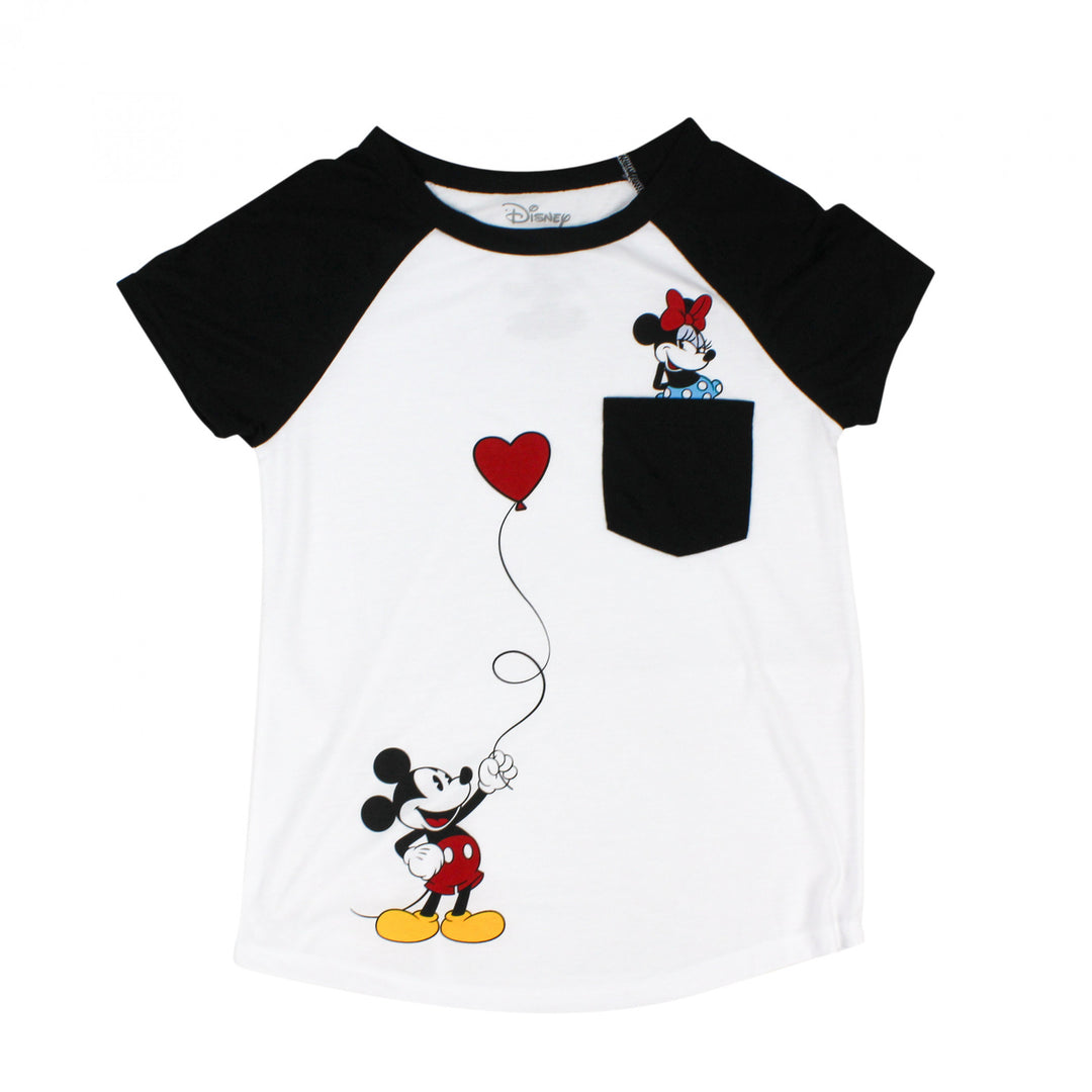 Mickey and Minnie Mouse Together Forever Girls T-Shirt Image 1