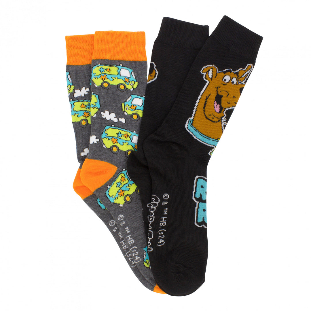 Scooby-Doo 2-Pair Pack of Crew Socks Image 1
