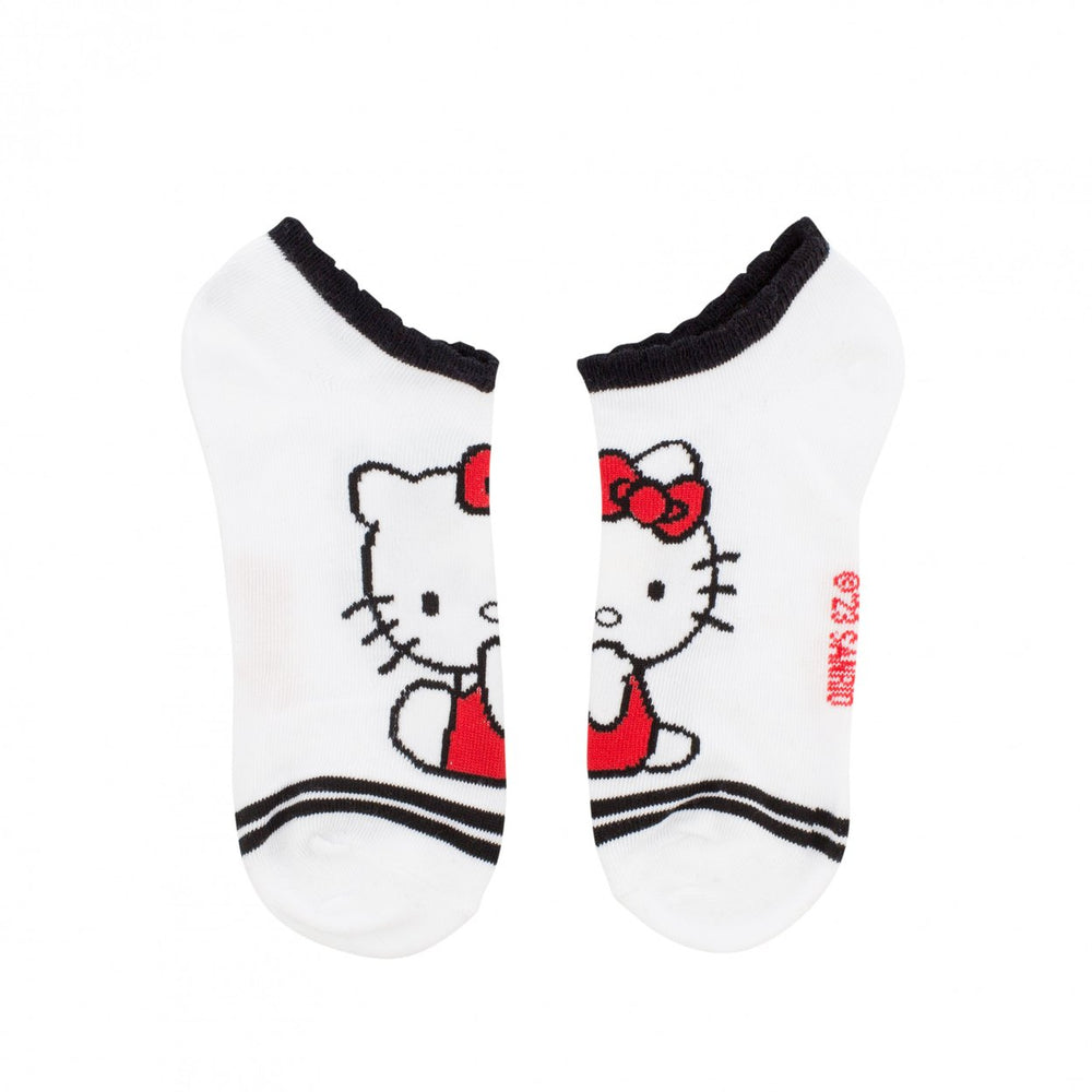 Hello Kitty Polka Dots and Stripes 5-Pack No Show Socks Image 2