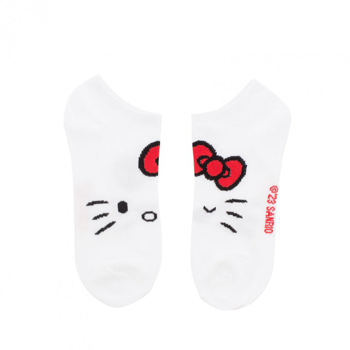 Hello Kitty Polka Dots and Stripes 5-Pack No Show Socks Image 3