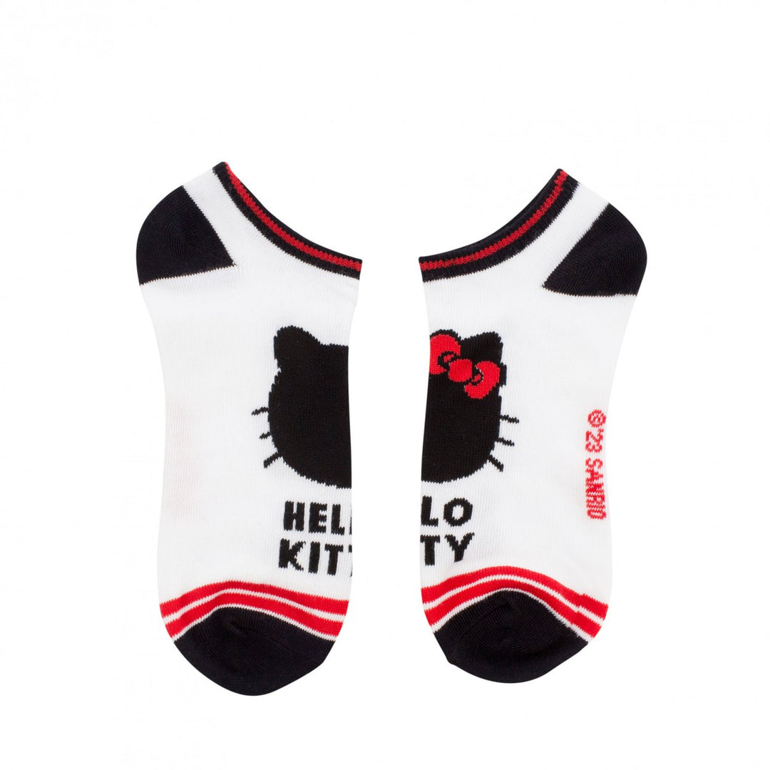 Hello Kitty Polka Dots and Stripes 5-Pack No Show Socks Image 4