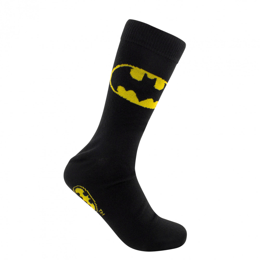 Batman Suit and Logos 2-Pair Pack of Crew Socks Image 4