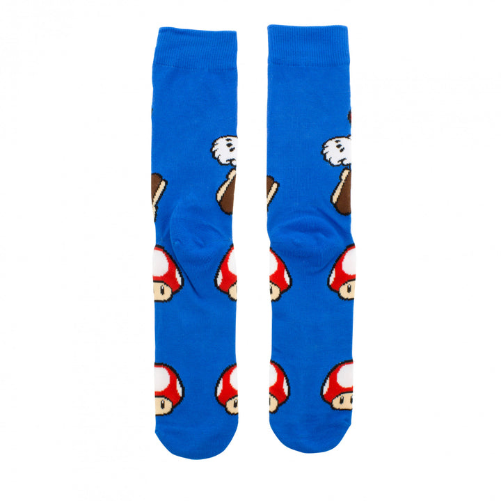 Super Mario Bros. Level Up 2-Pack Crew Socks Image 4
