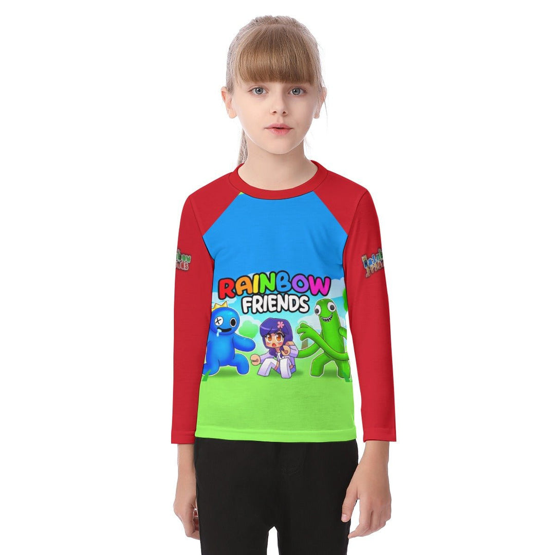 Kids Rainbow Friends O-neck Long Sleeve T-shirt Image 1