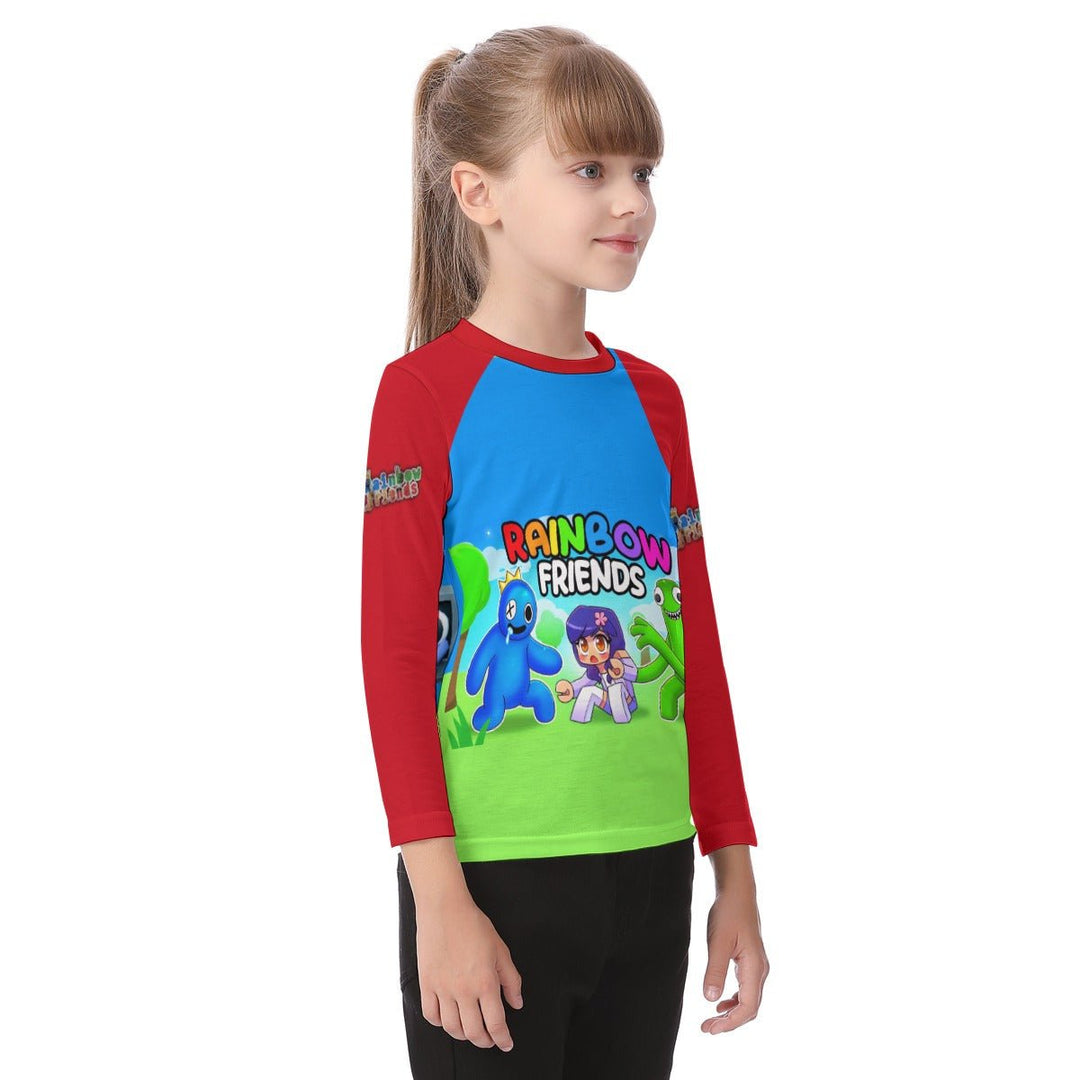 Kids Rainbow Friends O-neck Long Sleeve T-shirt Image 2