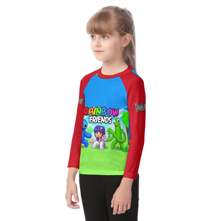 Kids Rainbow Friends O-neck Long Sleeve T-shirt Image 3