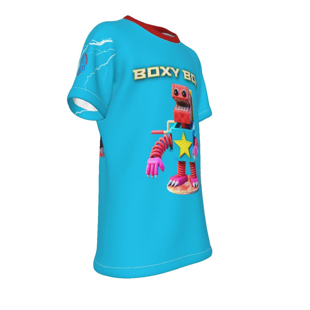 Kids Boxy Boo Blue Shirt Image 3