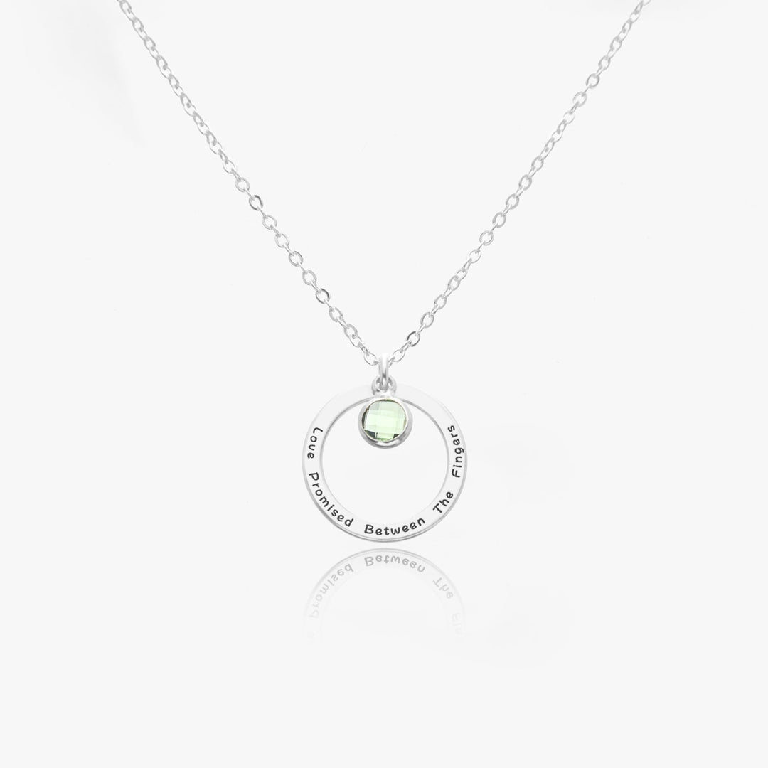 Custom Personalized Birthstone Necklace Image 1