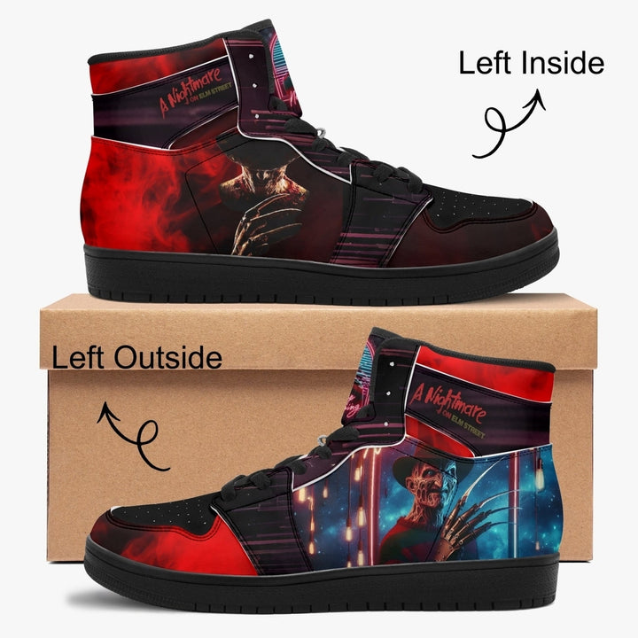 Freddy Nightmare on Elm Street High Top Sneakers Unisex PU Leather Comfortable Image 4