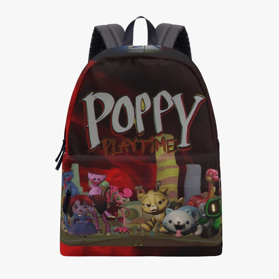 Huggy Wuggy Poppy Playtime Canvas Backpack Unisex fine Polyester Image 1