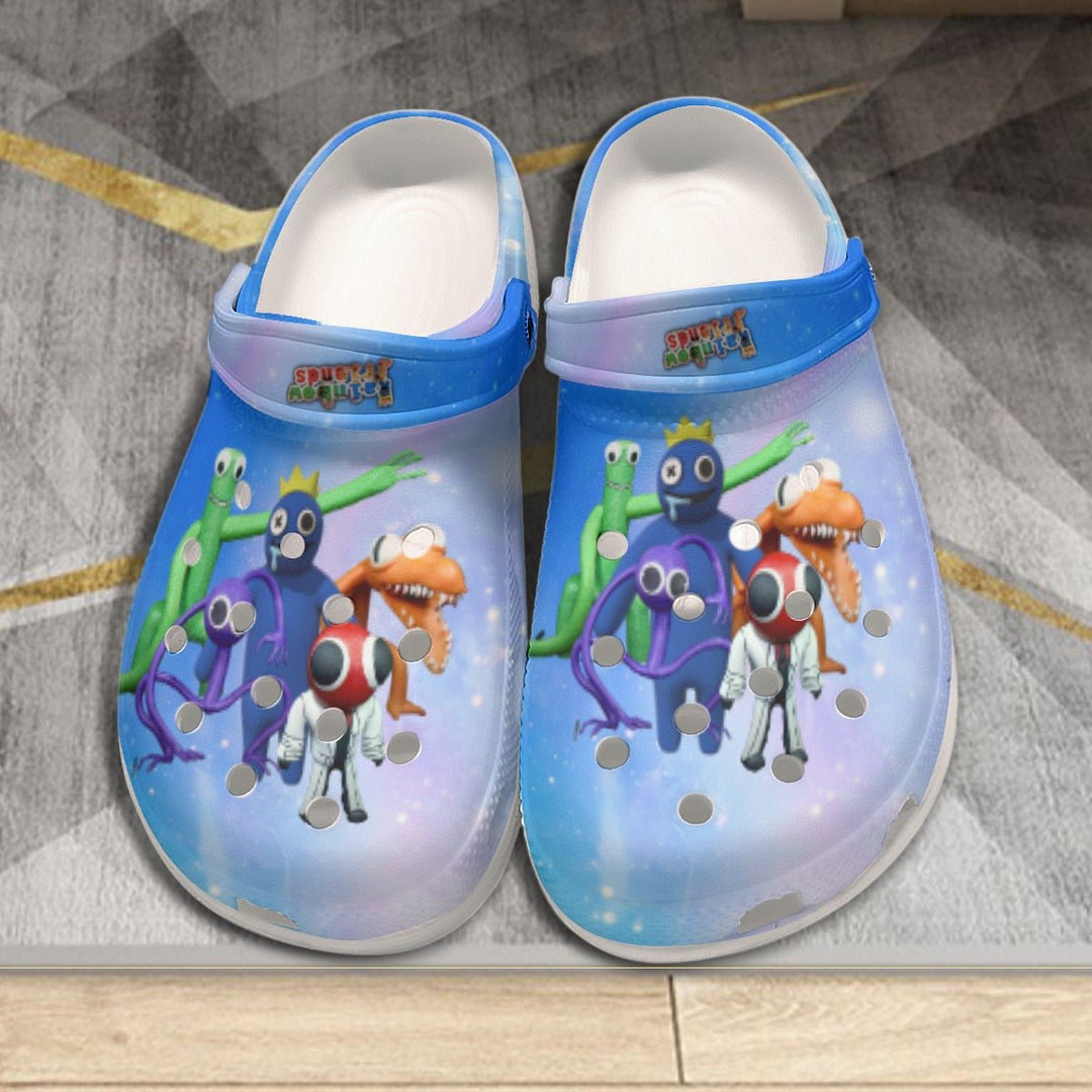 Adult Rainbow Friends Clogs Sandals Image 1