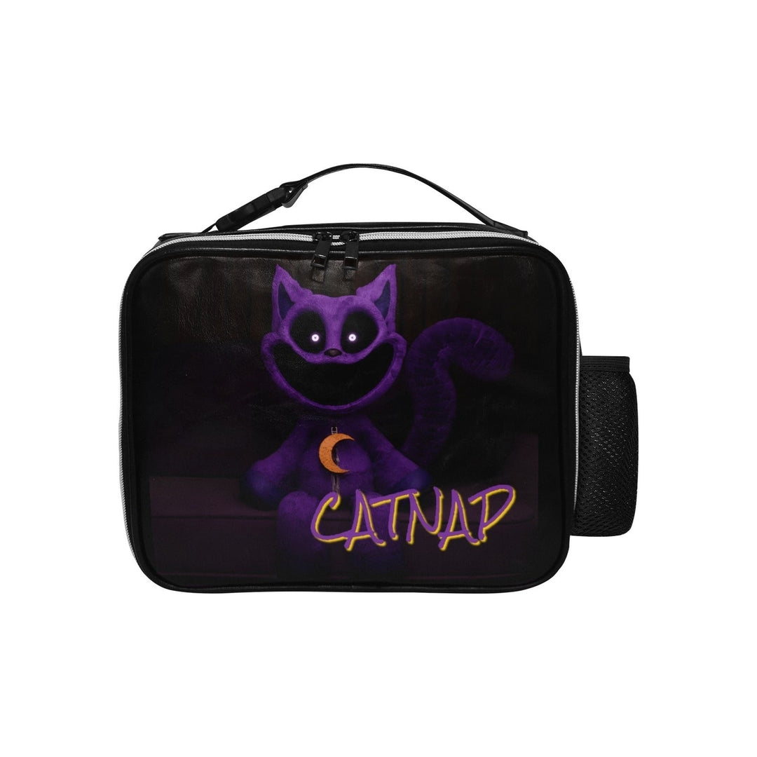 Catnap PU Leather Lunch Box Insulated Water-Resistant 11x4.2x9 Inch Bag Image 1