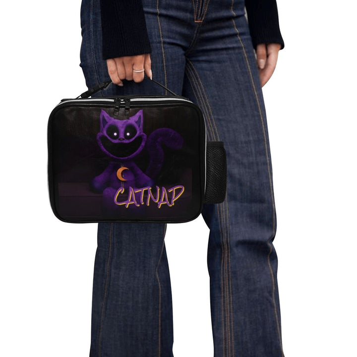 Catnap PU Leather Lunch Box Insulated Water-Resistant 11x4.2x9 Inch Bag Image 4