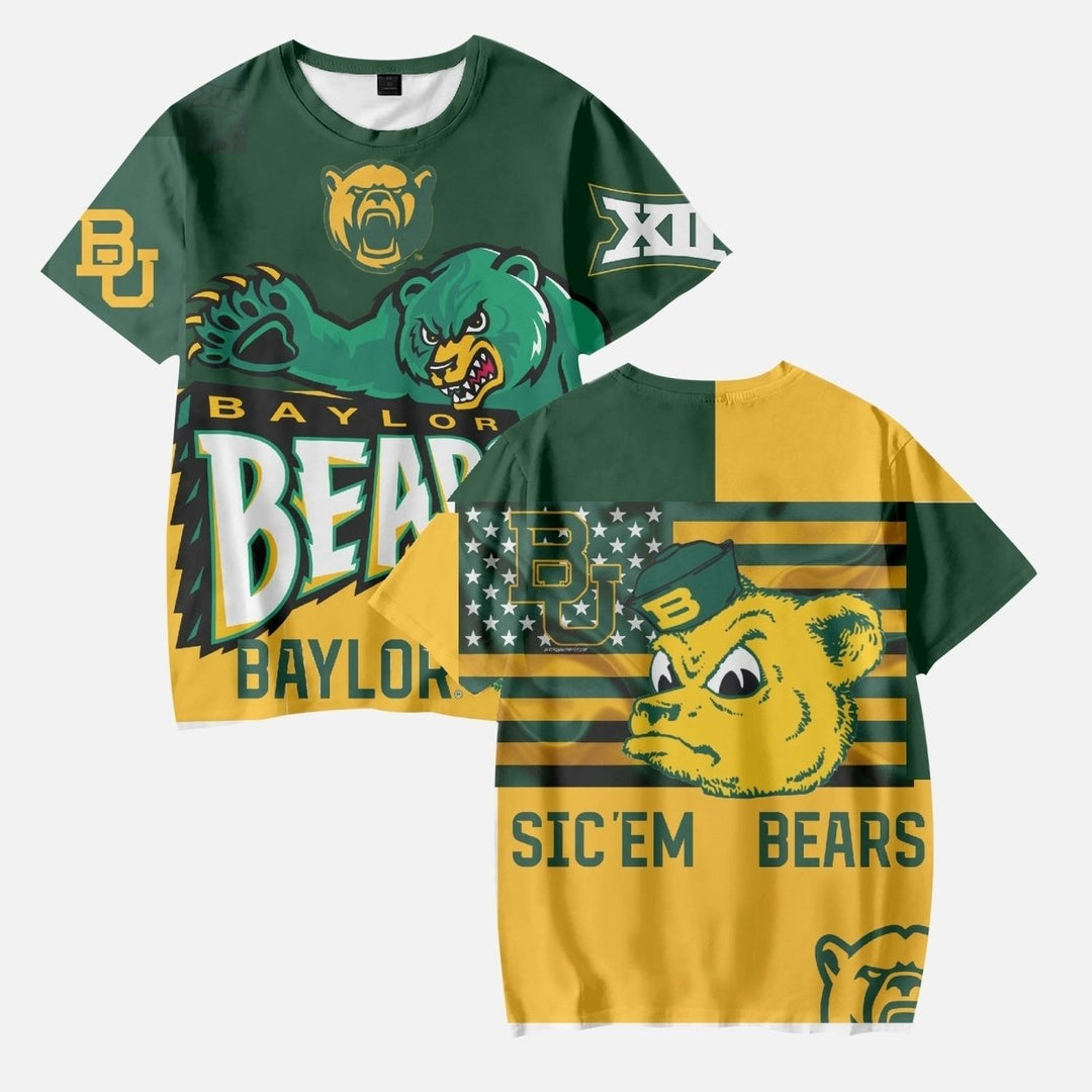 Baylor Kids Shirt Polyester Loose Fit Classic Round Collar Available Sizes 110-160 Image 1