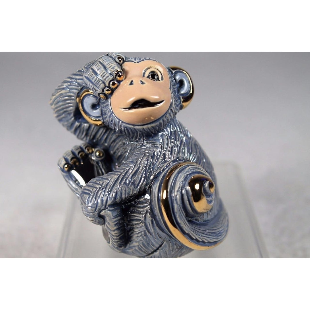 DeRosa Rinconada Family Figurine Baby Monkey-Zodiac 2016 F386- In Box Image 1