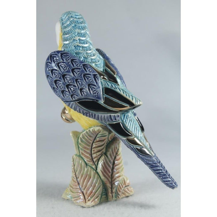 DeRosa Rinconada Family Figurine Blue Parrot Great Color F228B- In Box Image 2