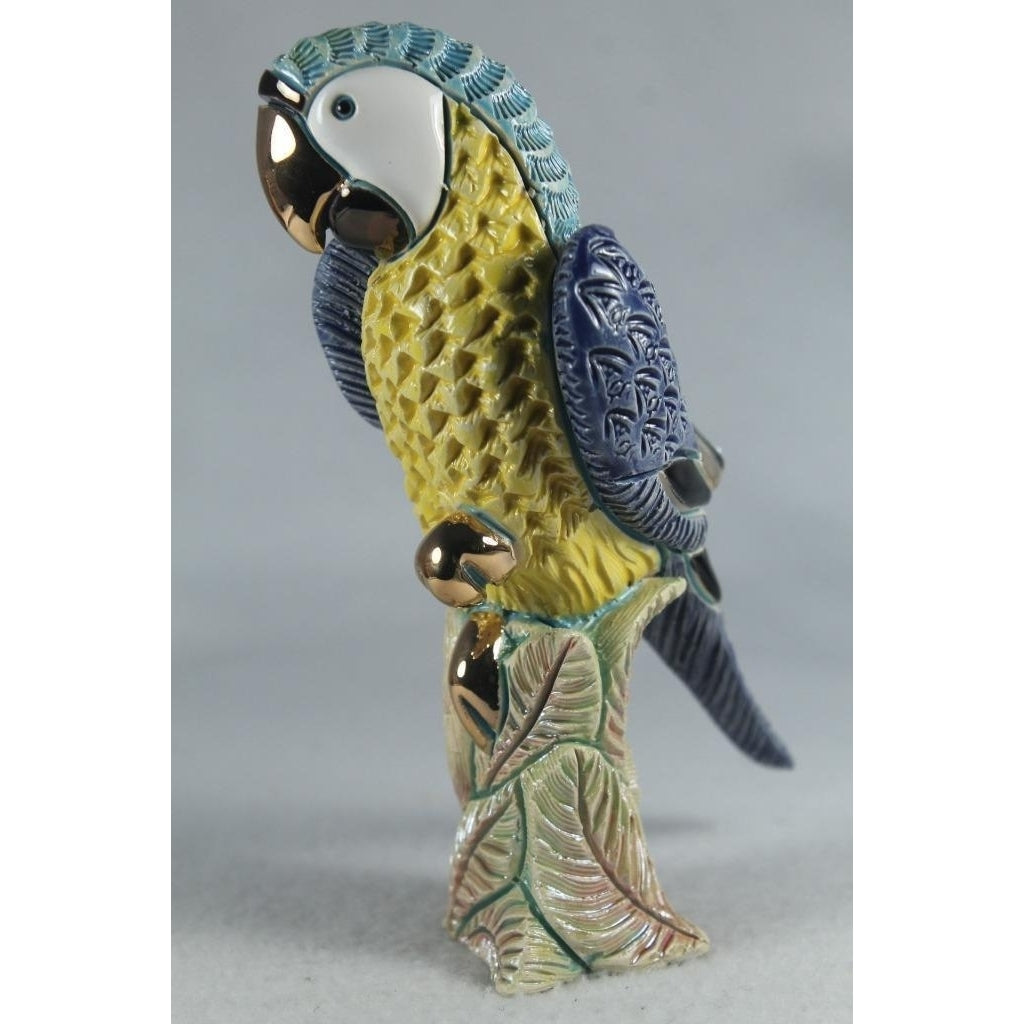 DeRosa Rinconada Family Figurine Blue Parrot Great Color F228B- In Box Image 4