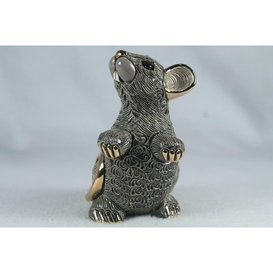 De Rosa Rinconada Family Figurine Zodiac Black Mouse/Rat F223B- In Box Image 2