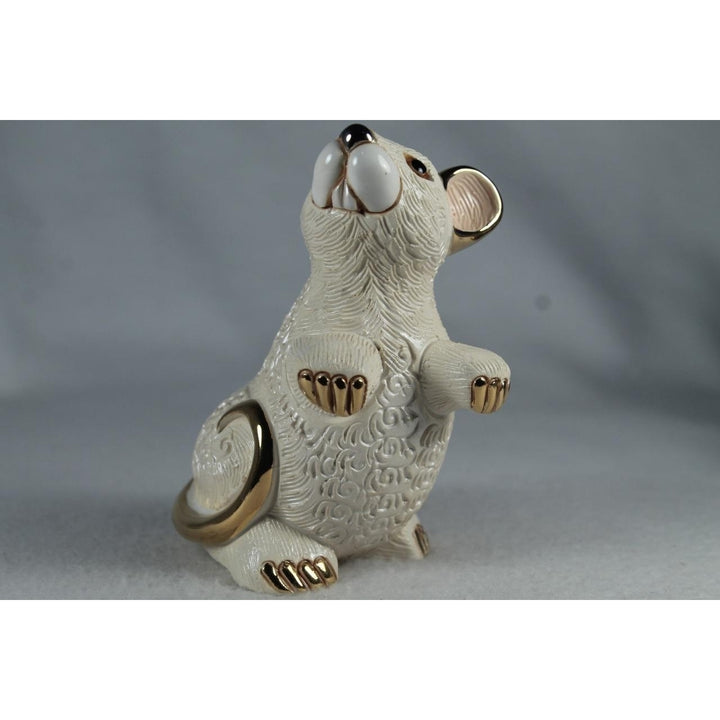 DeRosa Rinconada Family Figurine Zodiac White Rat/Mouse F223W- In Box Image 3