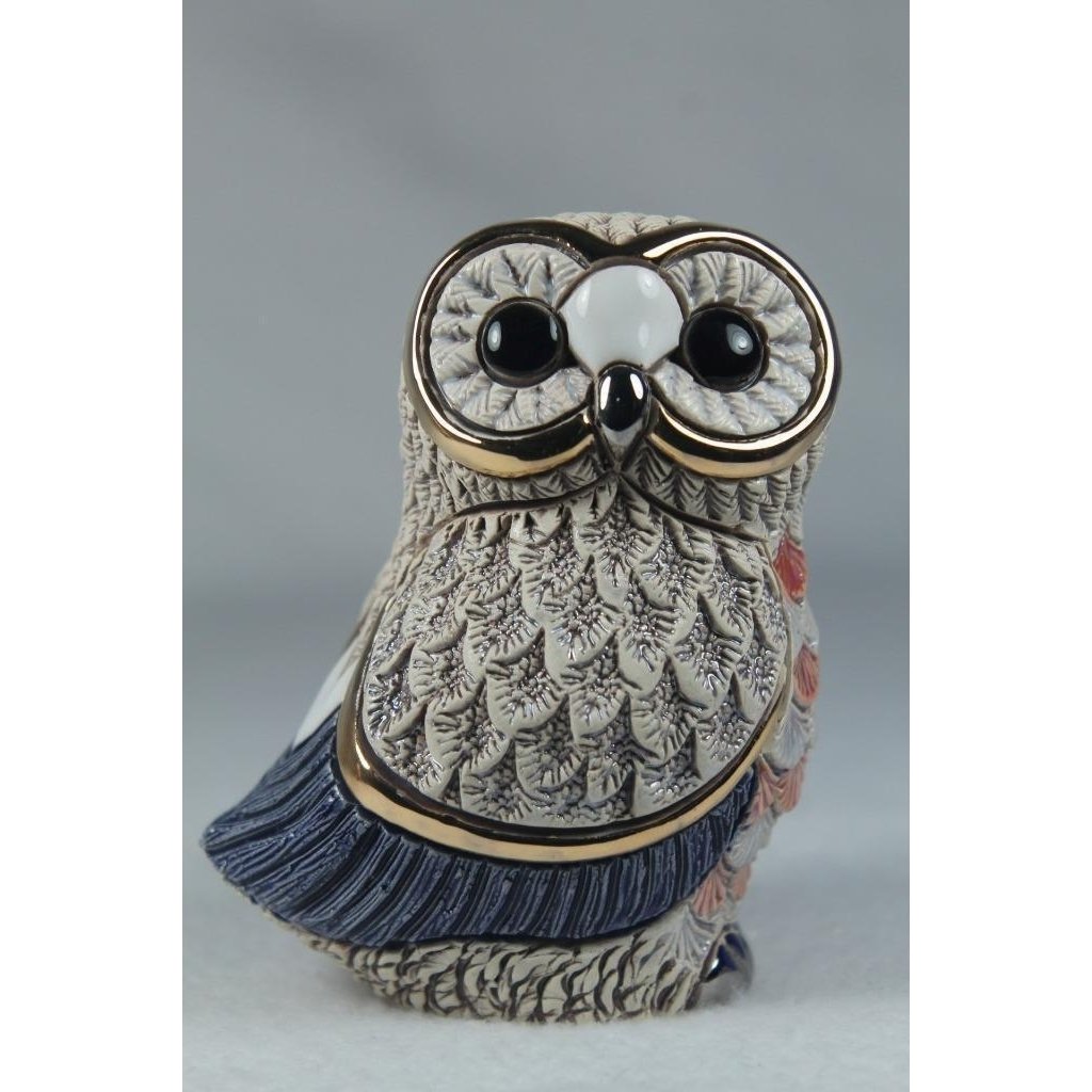 DeRosa Rinconada Family Figurine Adult Forest Owl F245- In Box Image 1