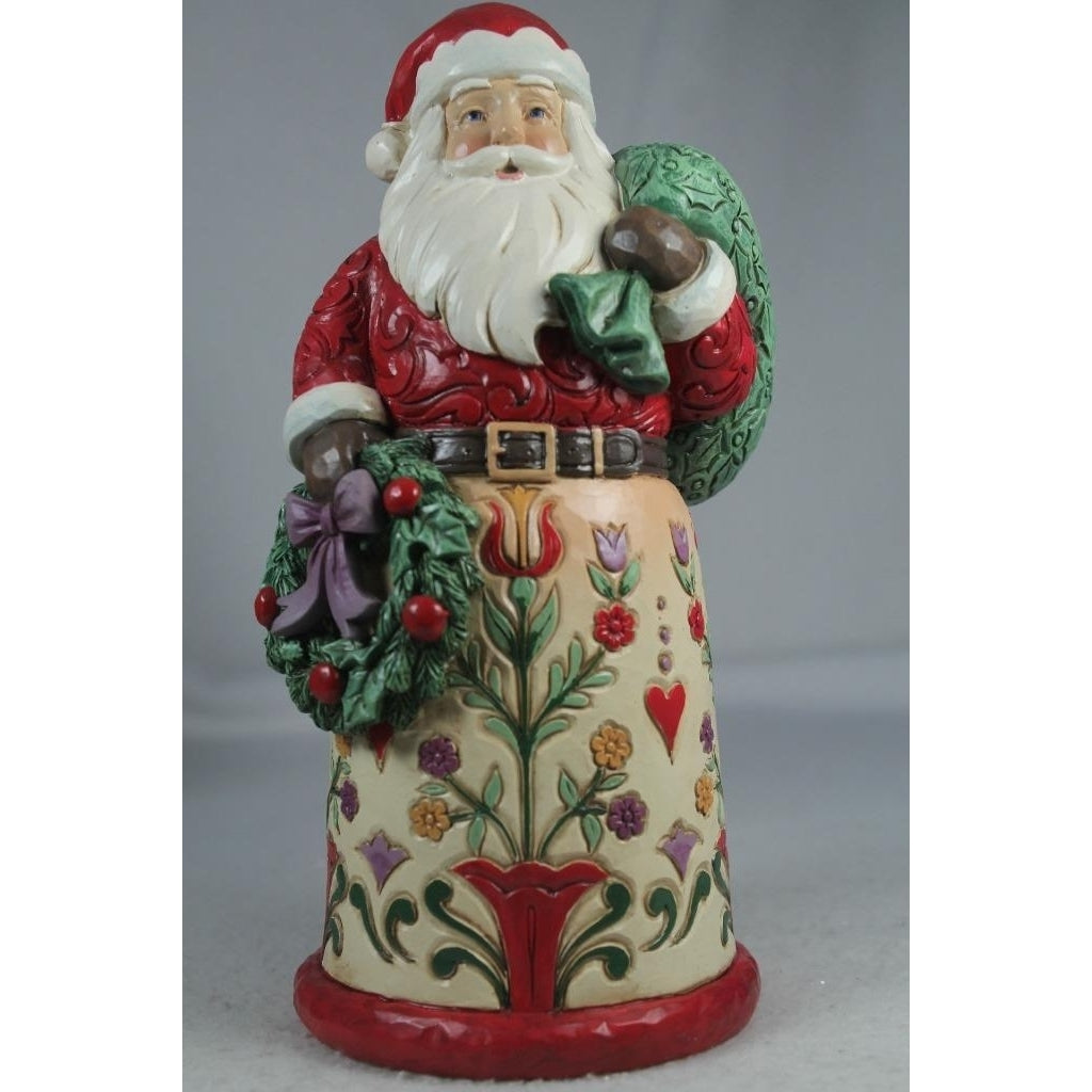 Jim Shore Bringing Christmas Home Santa Figurine 2022 6010823 In Box Image 1