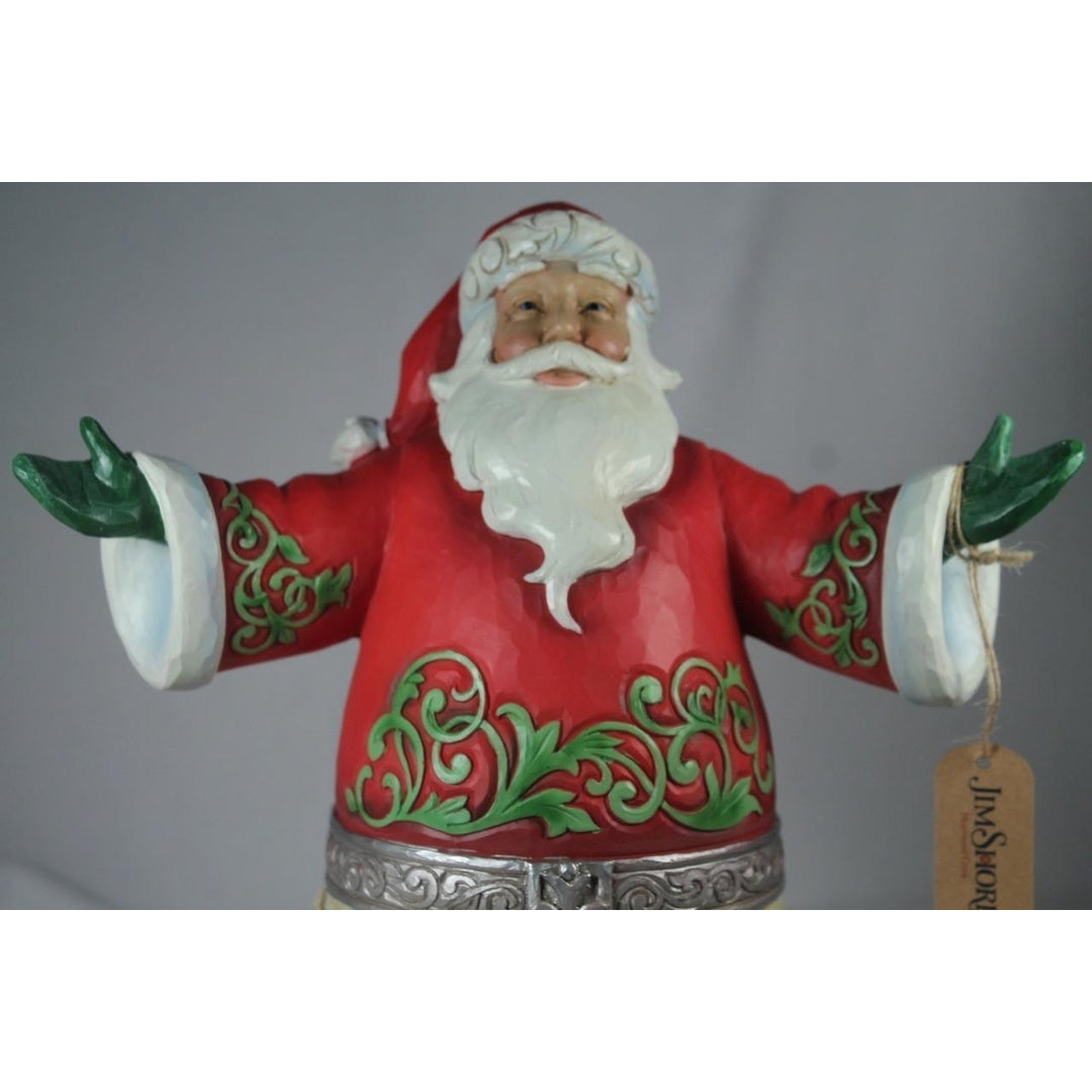 Jim Shore Celebrating 20 Years Together Lrg. Santa Figurine 2022 6010829 Image 3