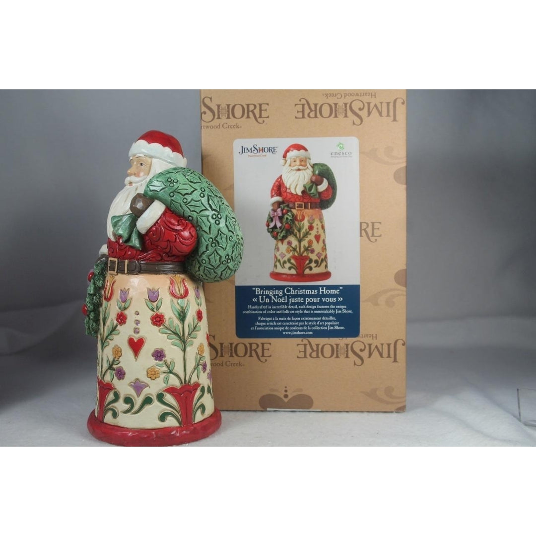 Jim Shore Bringing Christmas Home Santa Figurine 2022 6010823 In Box Image 4