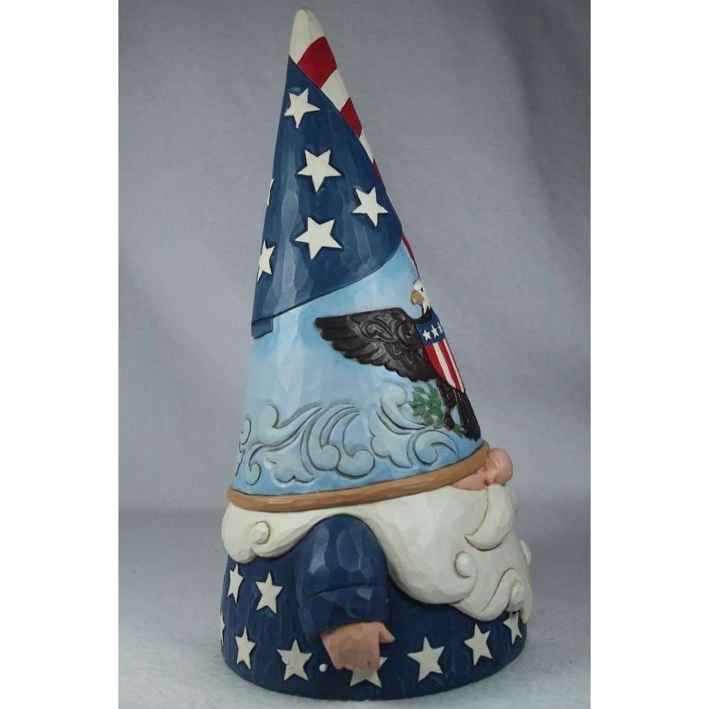 Jim Shore Gnome Of The Free Patriotic Figurine Safe Outdoor 2024 6012433 NIB Image 2