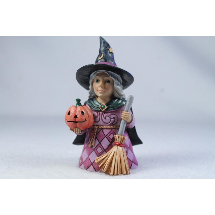 Jim Shore Mini Witch With Pumpkin Friendly Witch 2024 6014477 In Box Image 1