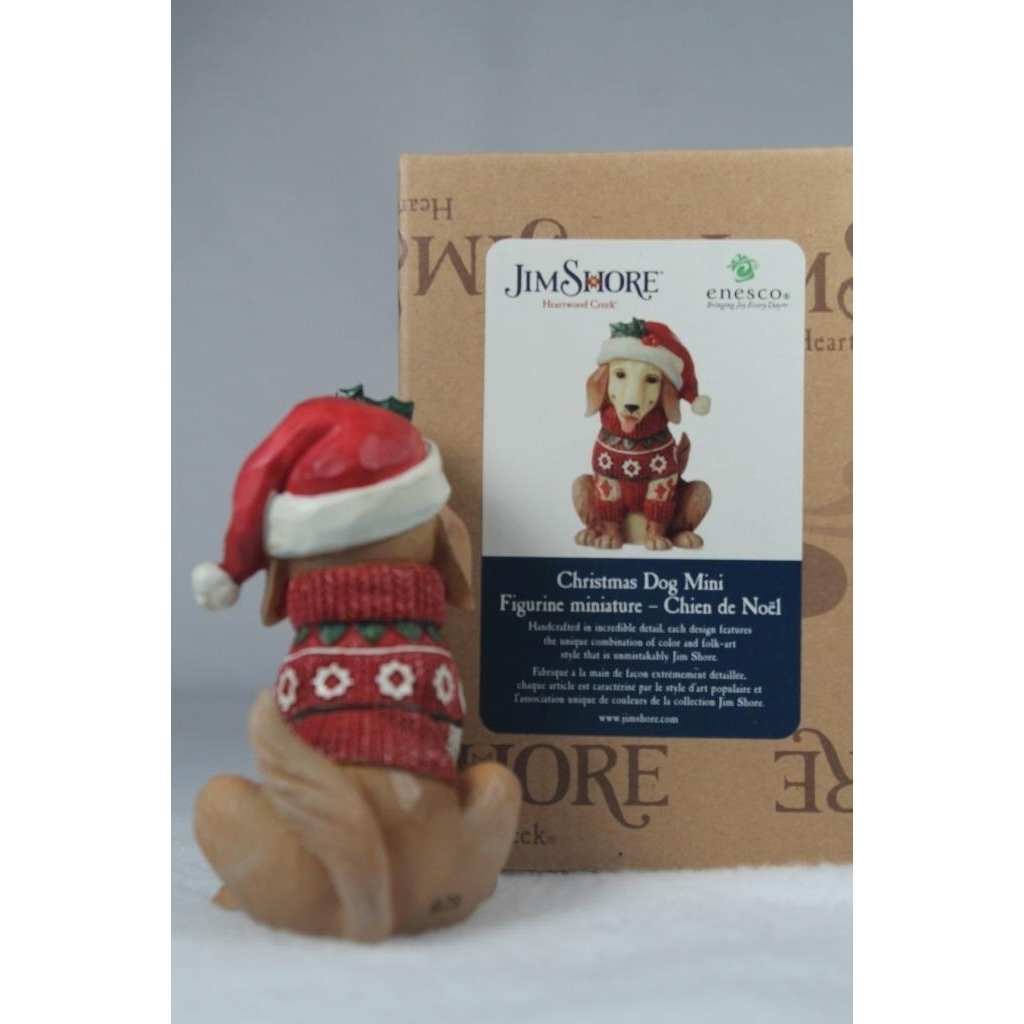 Jim Shore Christmas Dog 2023 Mini Size 6012962 In Box Image 3