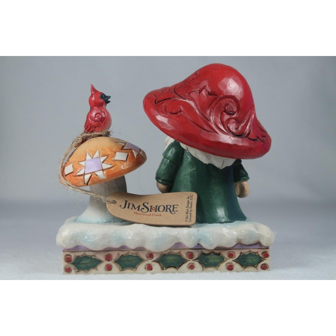 Jim Shore Christmas With My Gnomie 2023 Gnome W/Mushroom Friends 6013747 NIB Image 2