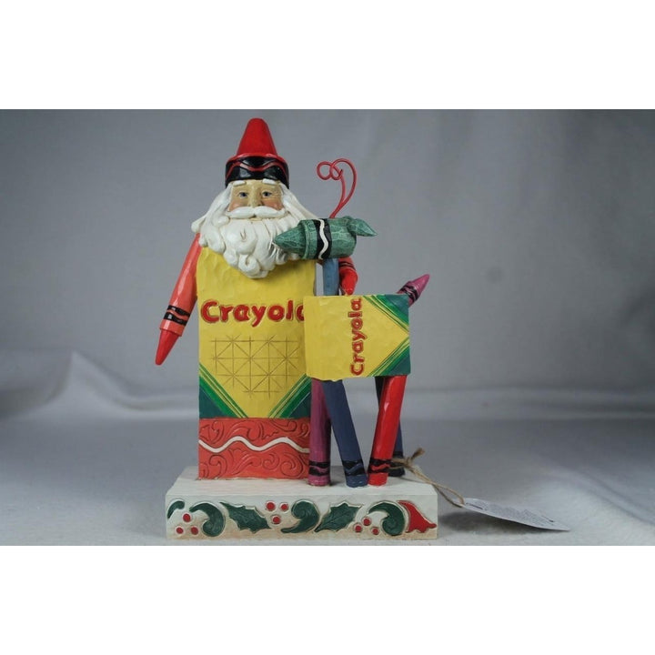 Jim Shore 2022 Hues Of The Holiday Crayola Gnome W/Reindeer 6011237 In Bx Image 1