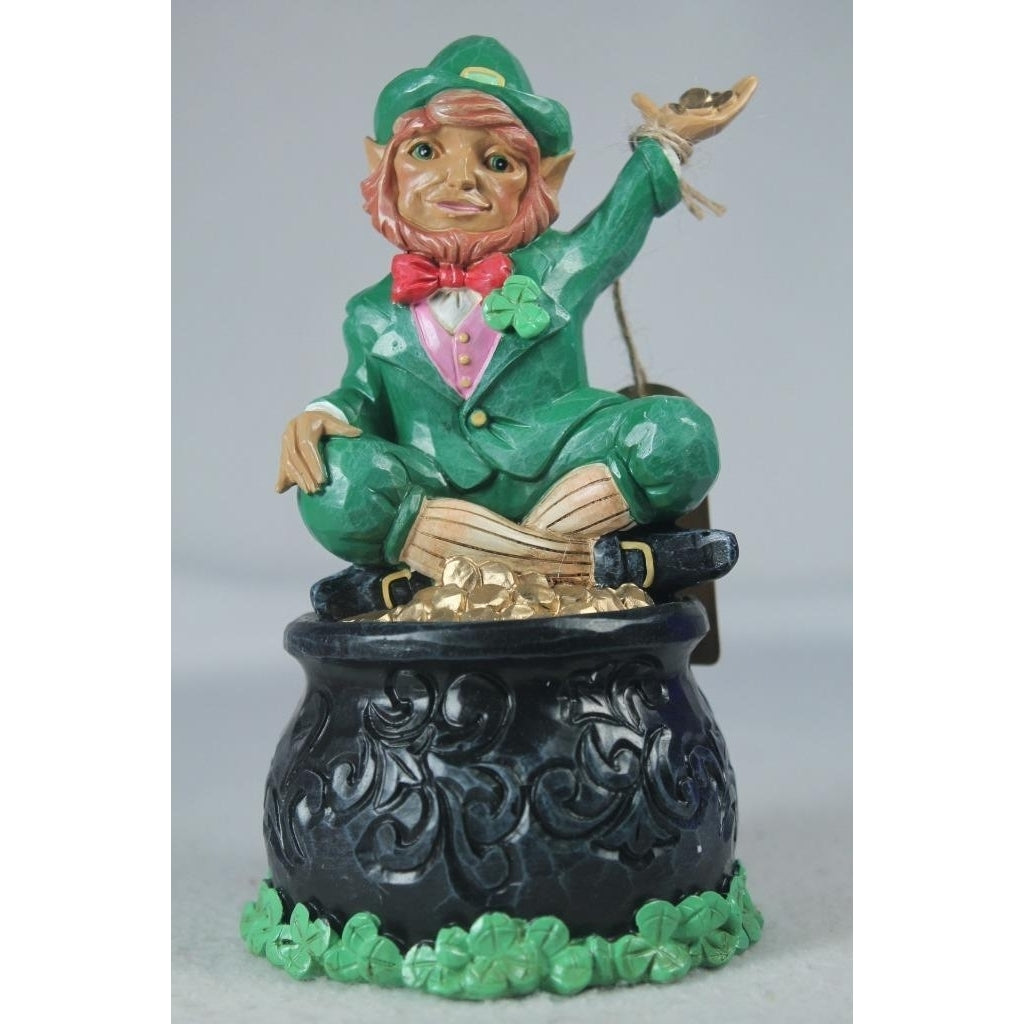 Jim Shore Youre My Pot Of Gold Leprechaun On Pot Of Gold Fig 6012263 NIB Image 1